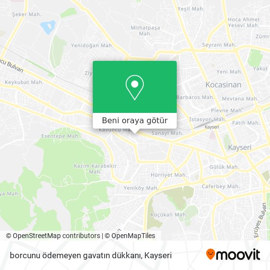 borcunu ödemeyen gavatın dükkanı harita