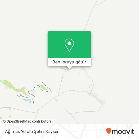 Ağırnas Yeraltı Şehri harita