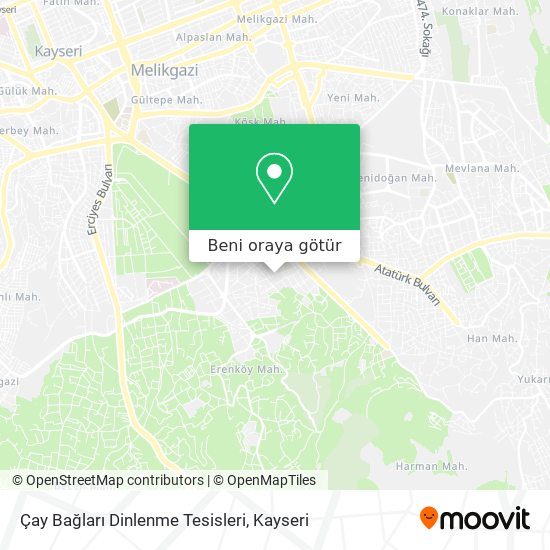 Çay Bağları Dinlenme Tesisleri harita