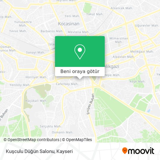 Kuşculu Düğün Salonu harita