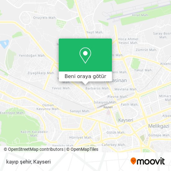 kayıp şehir harita