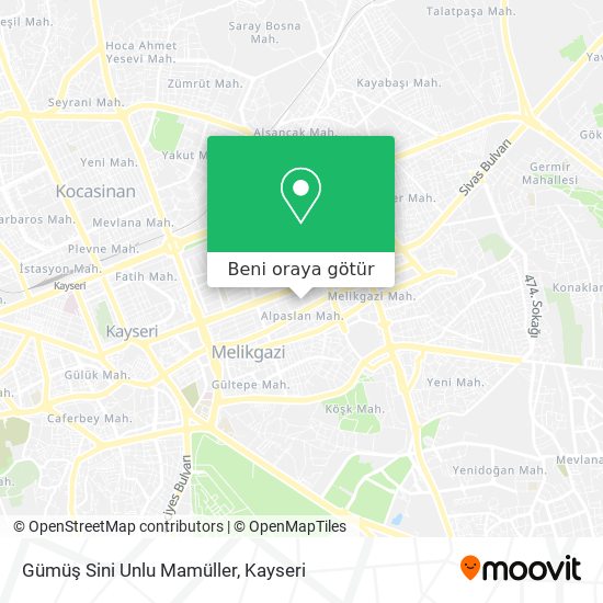 Gümüş Sini Unlu Mamüller harita
