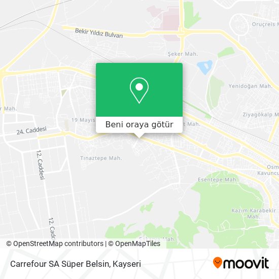 Carrefour SA Süper Belsin harita