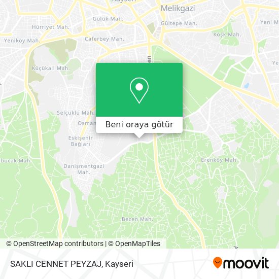 SAKLI CENNET PEYZAJ harita