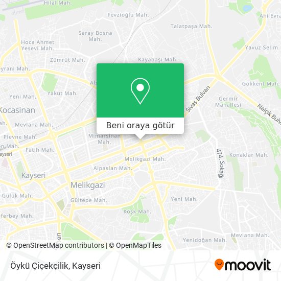 Öykü  Çiçekçilik harita