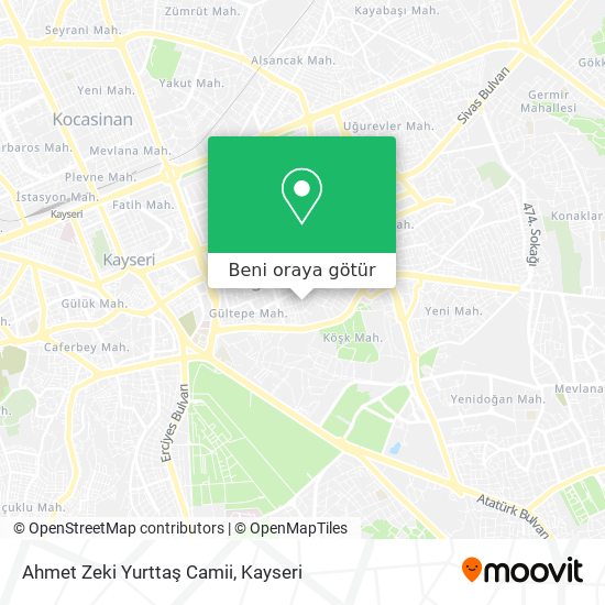 Ahmet Zeki Yurttaş Camii harita
