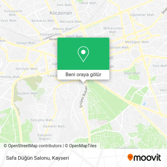 Safa Düğün Salonu harita