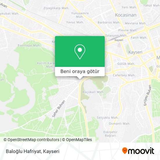 Baloğlu Hafriyat harita