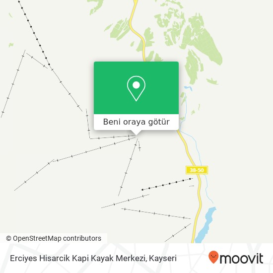 Erciyes Hisarcik Kapi Kayak Merkezi harita