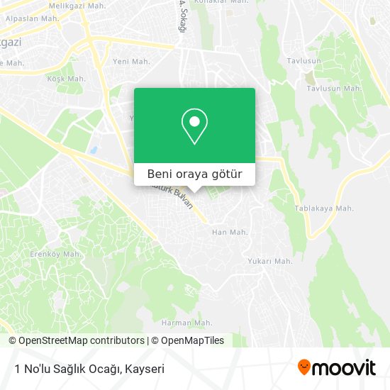 1 No'lu Sağlık Ocağı harita