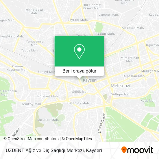 UZDENT Ağız ve Diş Sağlığı Merkezi harita
