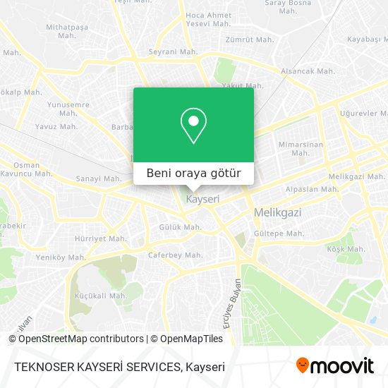 TEKNOSER KAYSERİ SERVICES harita