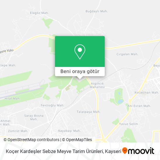 Koçer Kardeşler Sebze Meyve Tarim Ürünleri harita