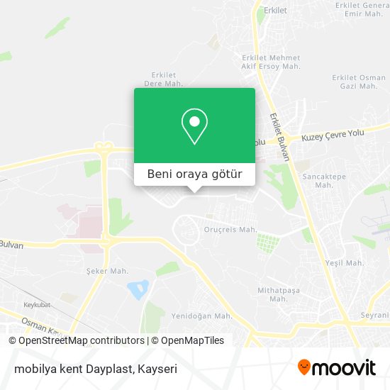mobilya kent Dayplast harita