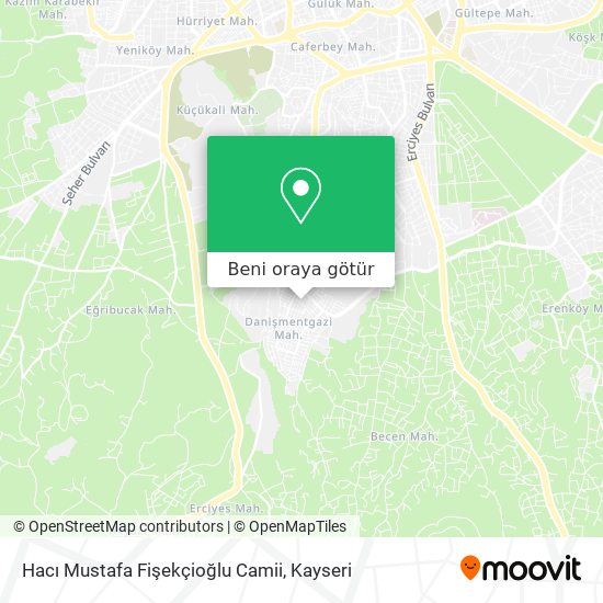 Hacı Mustafa Fişekçioğlu Camii harita