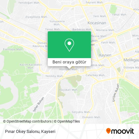 Pınar Okey Salonu harita
