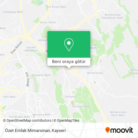 Özet Emlak Mimarsinan harita