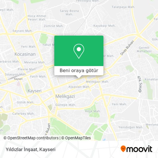 Yıldızlar İnşaat harita
