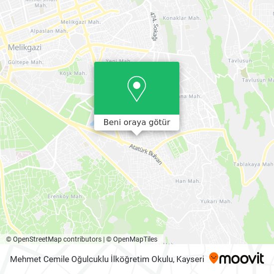Mehmet Cemile Oğulcuklu İlköğretim Okulu harita
