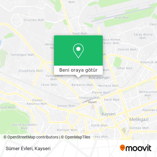 Sümer Evleri harita