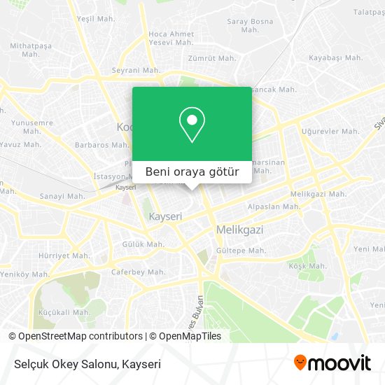Selçuk Okey Salonu harita