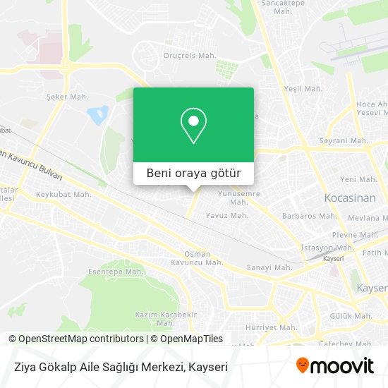 Ziya Gökalp Aile Sağlığı Merkezi harita