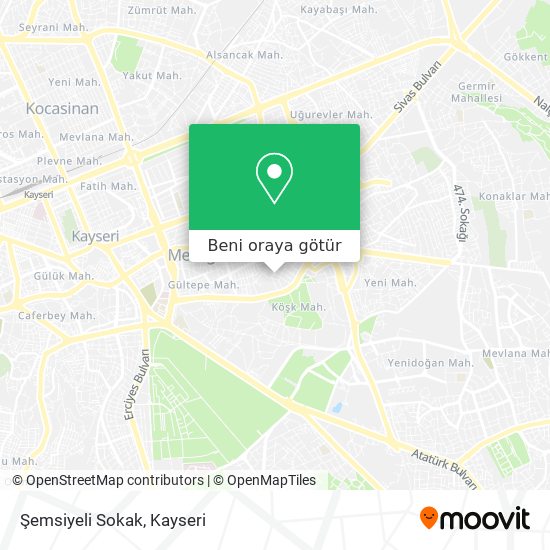 Şemsiyeli Sokak harita