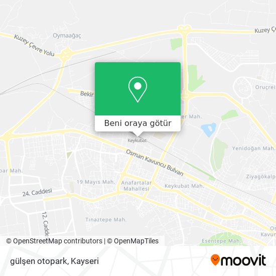 gülşen otopark harita