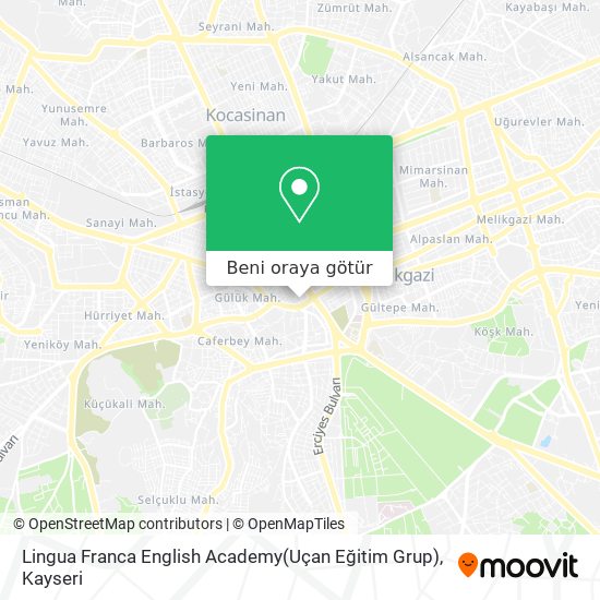 Lingua Franca English Academy(Uçan Eğitim Grup) harita