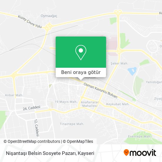Nişantaşı Belsin Sosyete Pazarı harita