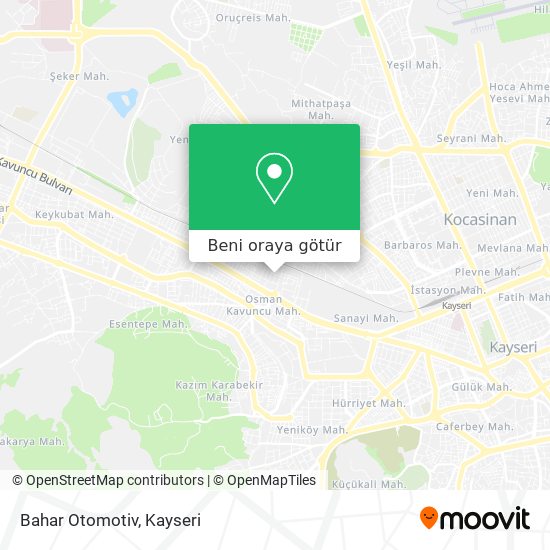 Bahar Otomotiv harita