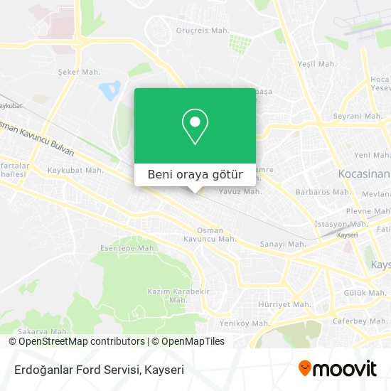 Erdoğanlar Ford Servisi harita