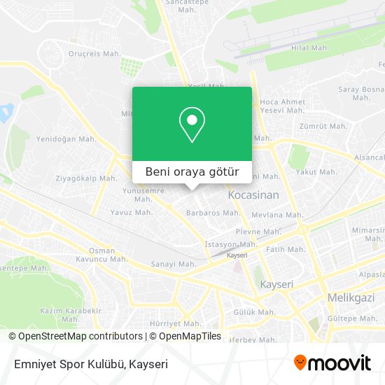 Emniyet Spor Kulübü harita