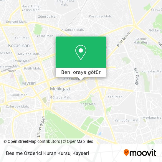 Besime Özderici Kuran Kursu harita