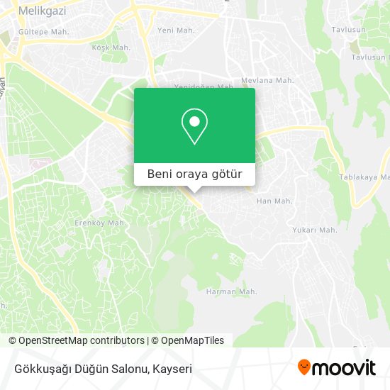 Gökkuşağı Düğün Salonu harita