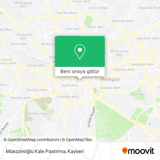 Müezzinoğlu Kale Pastırma harita