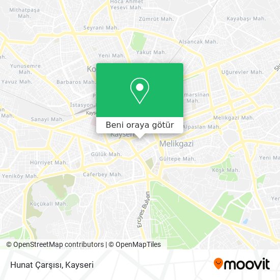 Hunat Çarşısı harita