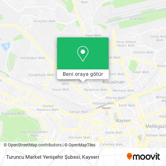 Turuncu Market Yenişehir Şubesi harita