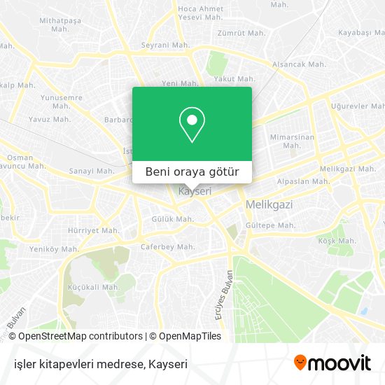 işler kitapevleri medrese harita