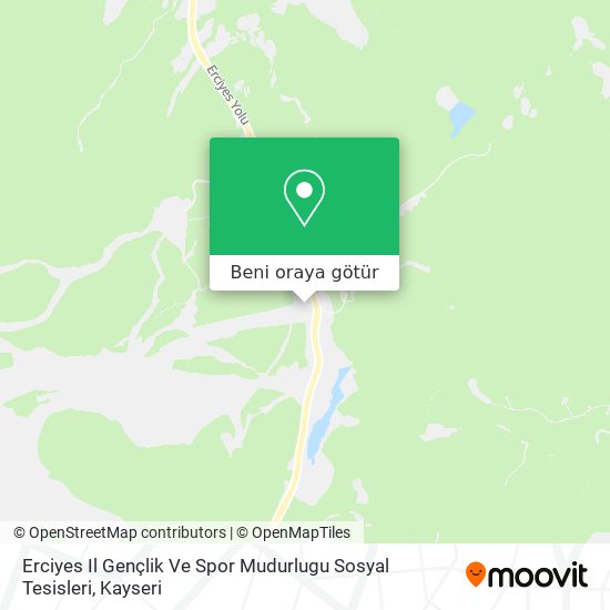 Erciyes Il Gençlik Ve Spor Mudurlugu Sosyal Tesisleri harita