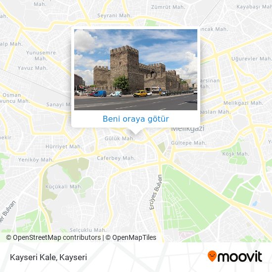 Kayseri Kale harita