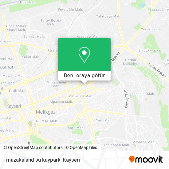 mazakaland su kaypark harita