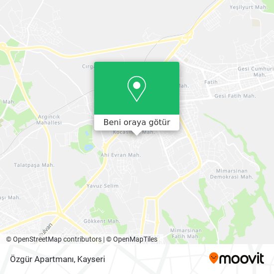 Özgür Apartmanı harita