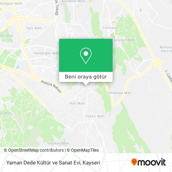 Yaman Dede Kültür ve Sanat Evi harita