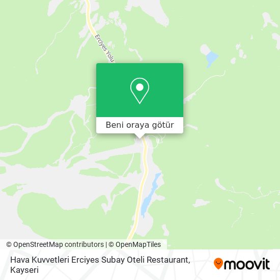 Hava Kuvvetleri Erciyes Subay Oteli Restaurant harita