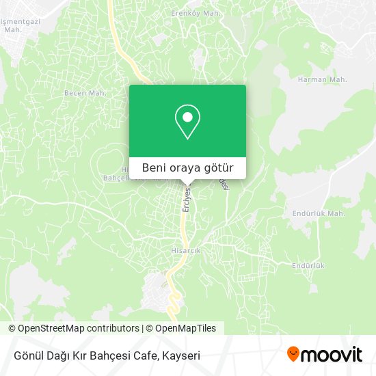 Gönül Dağı Kır Bahçesi Cafe harita