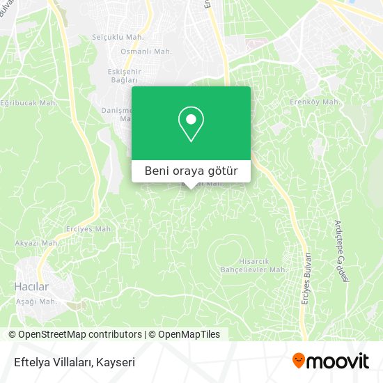 Eftelya Villaları harita