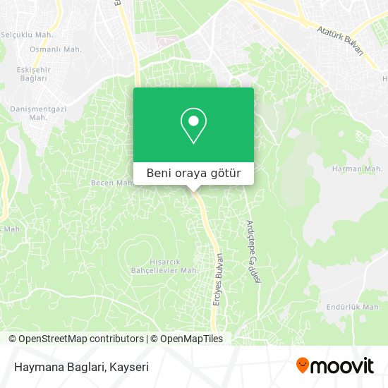 Haymana Baglari harita