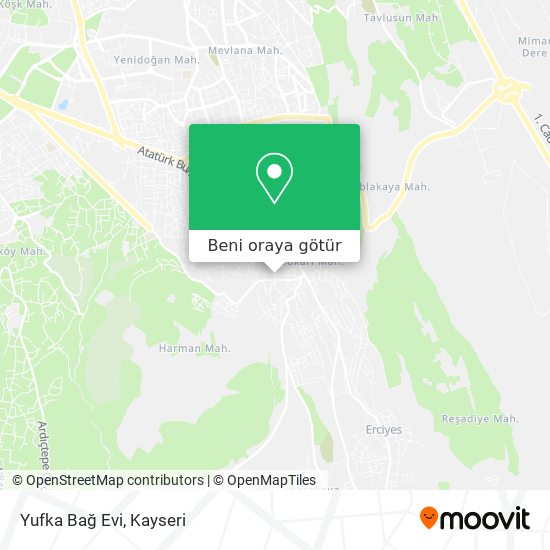 Yufka Bağ Evi harita
