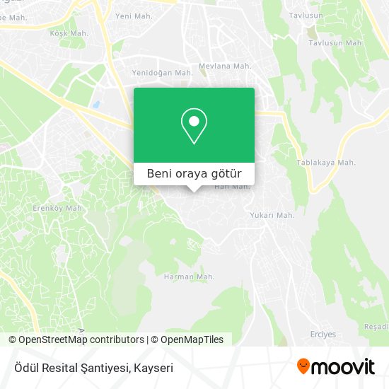 Ödül Resital Şantiyesi harita